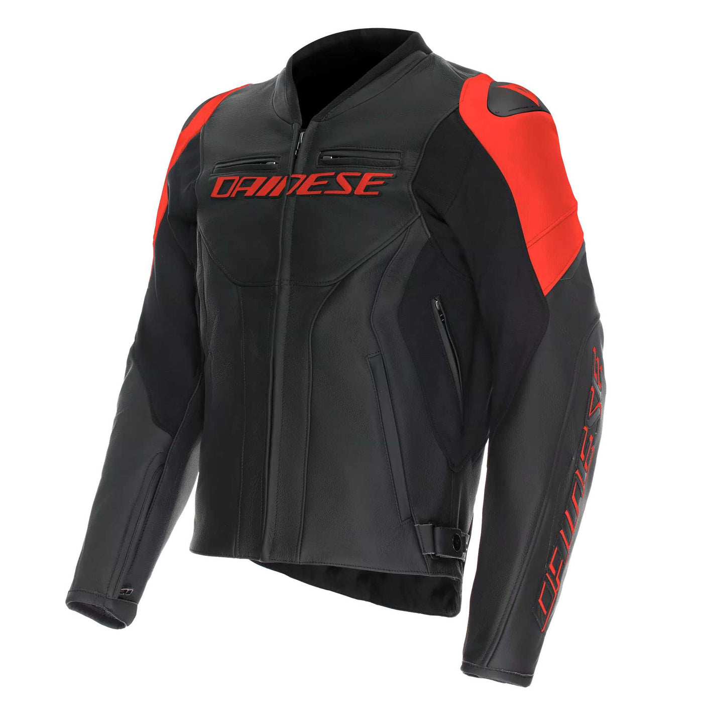 Skinnjakke, Dainese. Racing 5 (Svart/ rød)