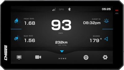 AIO6 Max, Chigee. GPS og smartskjerm, passer BMW-motorsykler.