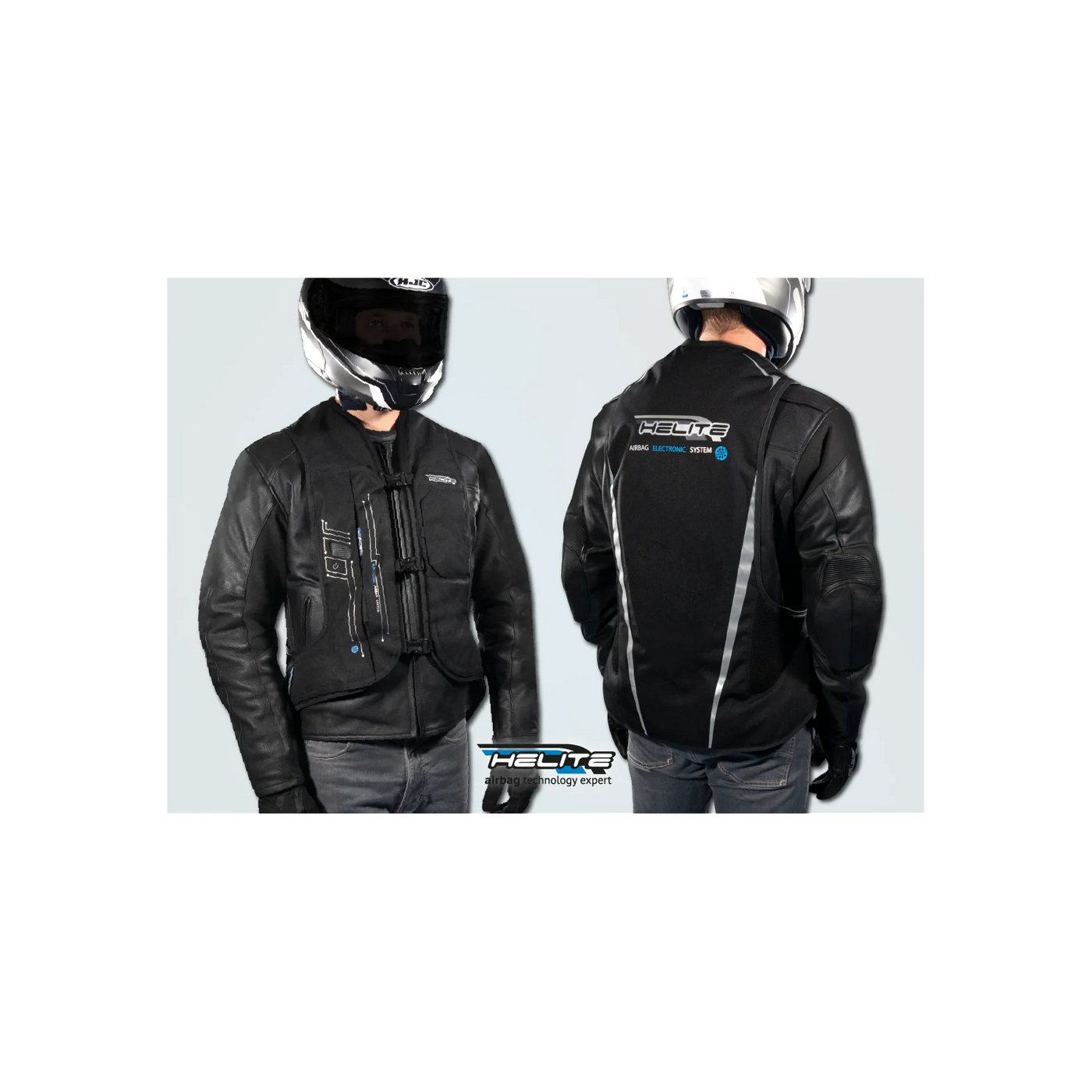 Airbagvest, Helite. Turtle 2 (Svart) m/ elektronisk utløser