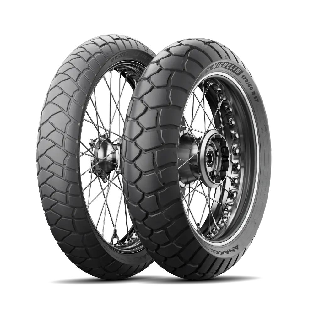 Dekk, 90/90-21 + 150/70-18, Michelin. Anakee Adventure