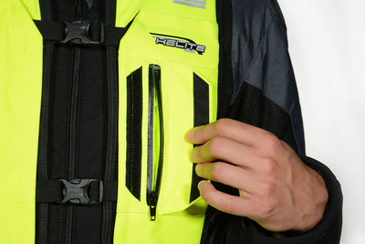 Airbagvest, Helite. Turtle 2 Hi-viz (Fluo-gul) m/ mekanisk utløser
