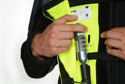 Airbagvest, Helite. Turtle 2 Hi-viz (Fluo-gul) m/ mekanisk utløser