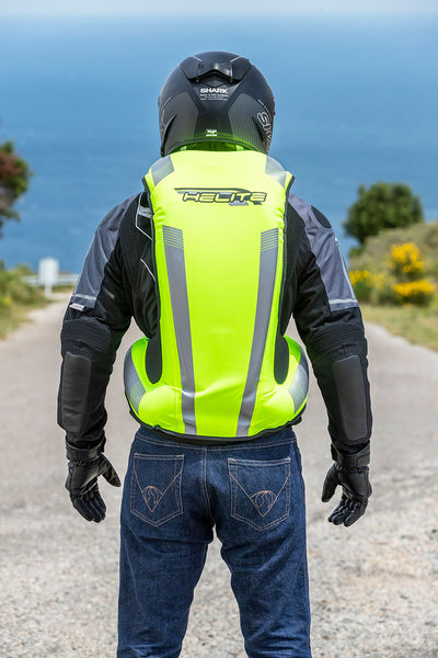 Airbagvest, Helite. Turtle 2 Hi-viz (Fluo-gul) m/ mekanisk utløser