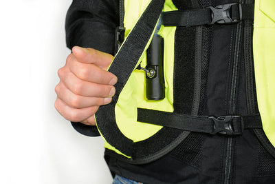 Airbagvest, Helite. Turtle 2 Hi-viz (Fluo-gul) m/ mekanisk utløser