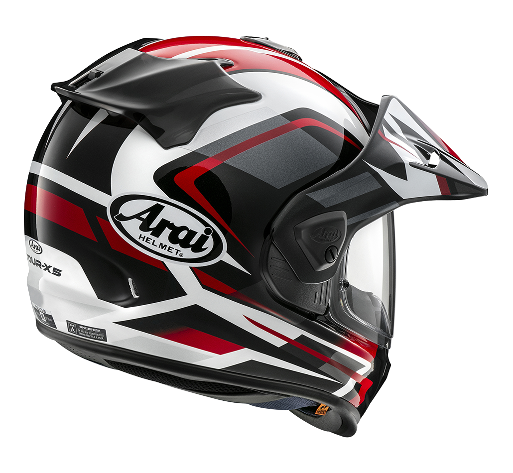 Hjelm, Arai Tour-X5 Discovery Red (Rød / hvit / svart)