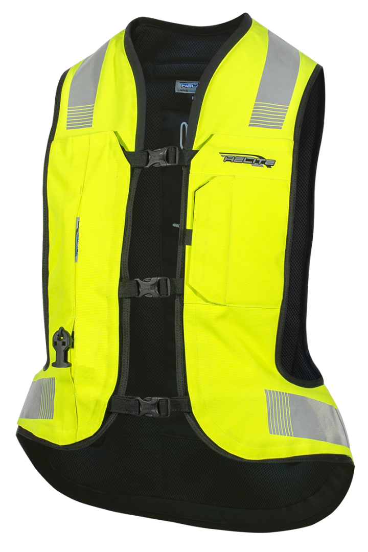 Airbagvest, Helite. Turtle 2 Hi-viz (Fluo-gul) m/ mekanisk utløser