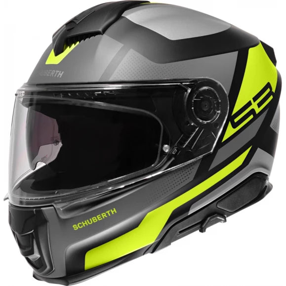 Hjelm, Schuberth. S3 Daytona Yellow (Grå/gul/svart)