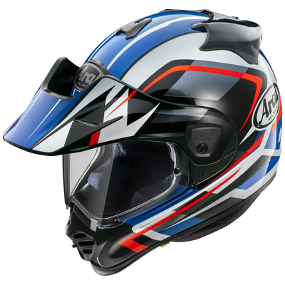 Hjelm, Arai Tour-X5 Discovery Blue (Hvit / blå / svart / rød)