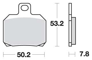 Bremseklosser (bak), SBS 730LS