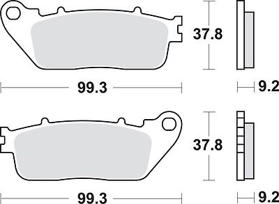 Bremseklosser (bak), SBS 862LS