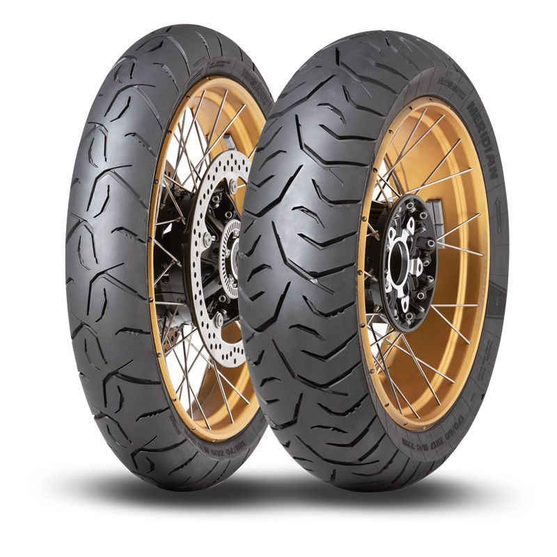 Dekk, Dunlop. TRX Meridian (110/80-19 + 150/70-17)