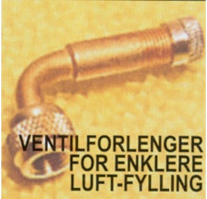 Ventilforlenger, 90 grader, (22 x 35mm.)