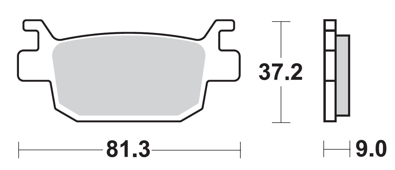 Bremseklosser (bak), SBS 193/832 Maxi Sinter