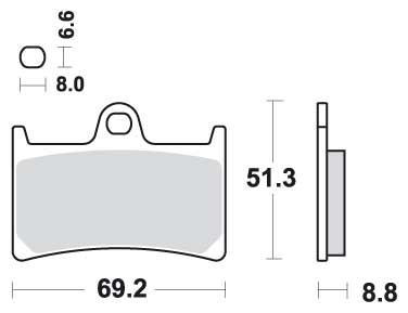 Bremseklosser, SBS 634 Dual Carbon