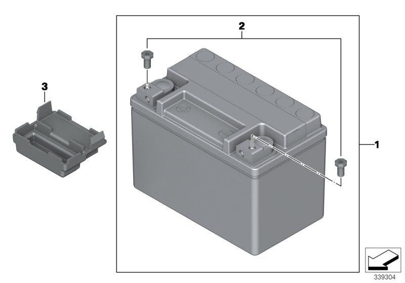 Batteri (AGM), BMW. Passer til G310 R-GS/ S1000 R-RR-XR