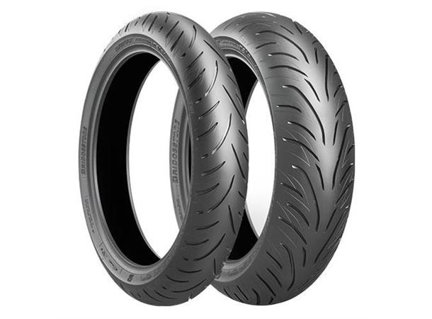 Dekk, Bridgestone. T31 GT Forsterket (120/70-17 + 190/55-17) Dekksett