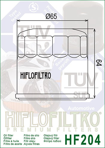 Oljefilter, Hiflo. HF204