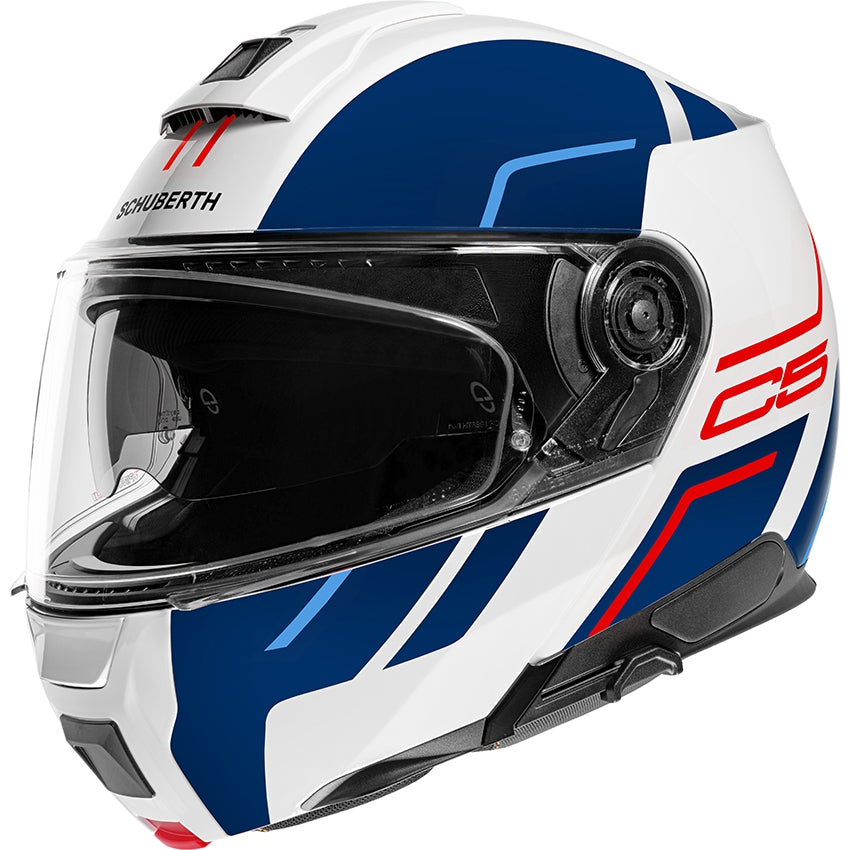 Hjelm, Schuberth. C5 Master (Blå / hvit / rød)