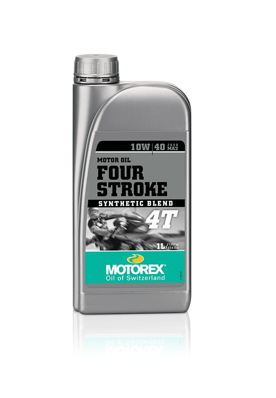 Motorolje (10/40W), Motorex. Four Stroke 4T, 1 liter delsyntetisk