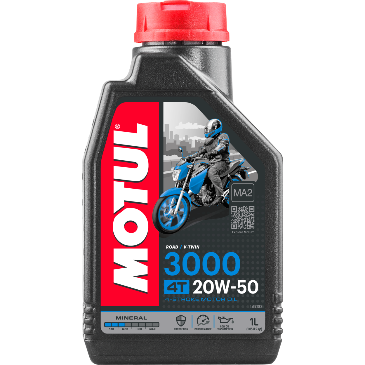 Olje, Motul, 3000 4-TAKT 20/50W, (MINERAL)