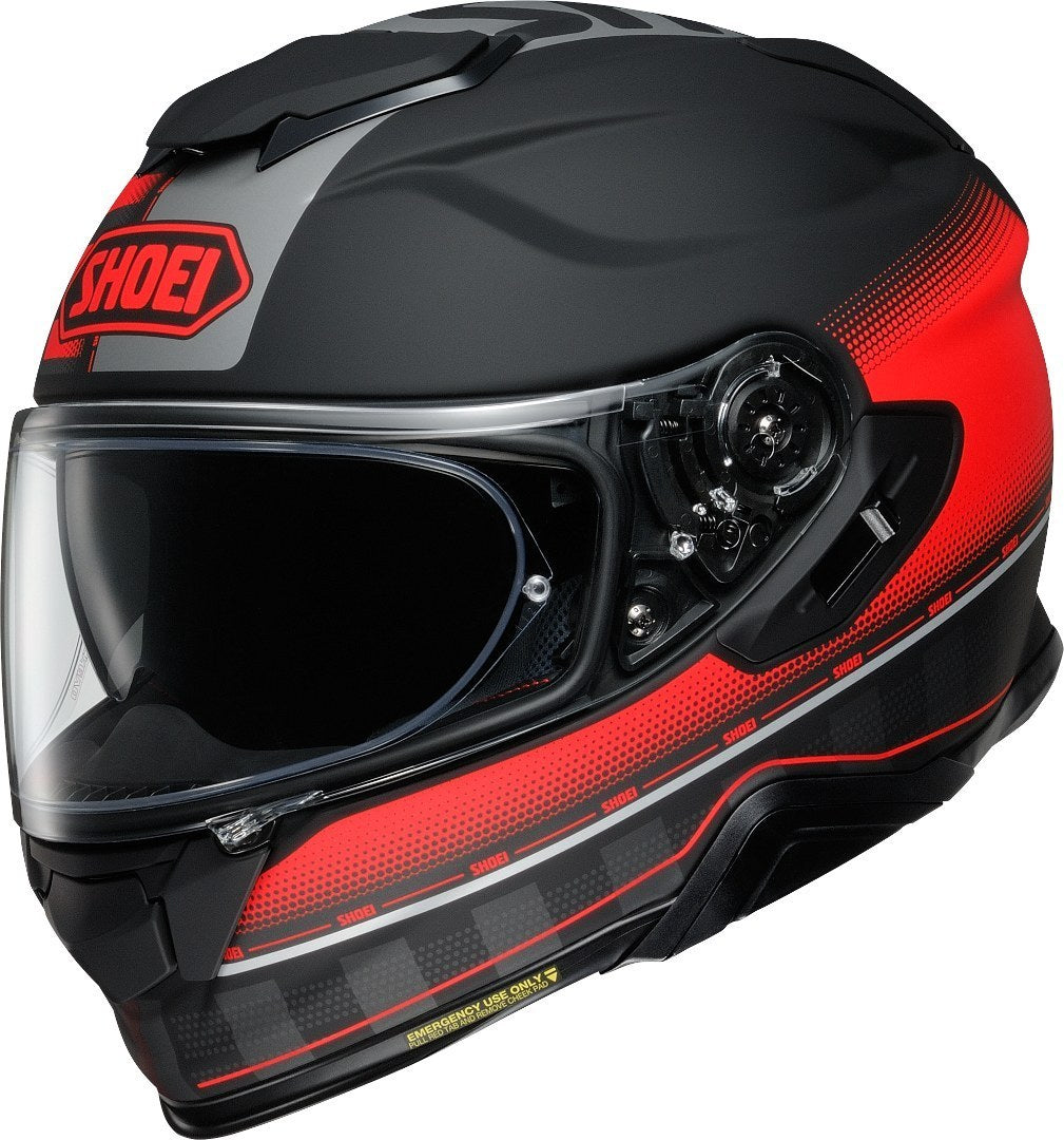 Hjelm, Shoei. GT-Air 2, Tesseract TC1 (Svart, flerfarget)