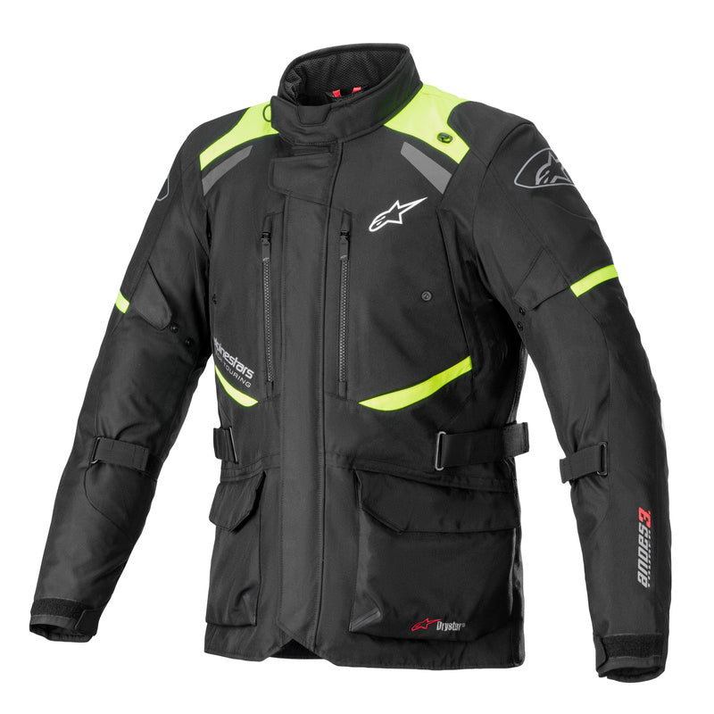 Jakke, Alpinestars. Andes Drystar V3 (Svart / Gul) Herremodell