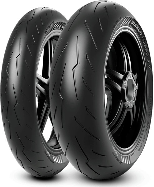 Dekk, Pirelli. Diablo Rosso IV (120/70-17 + 180/55-17) Dekksett