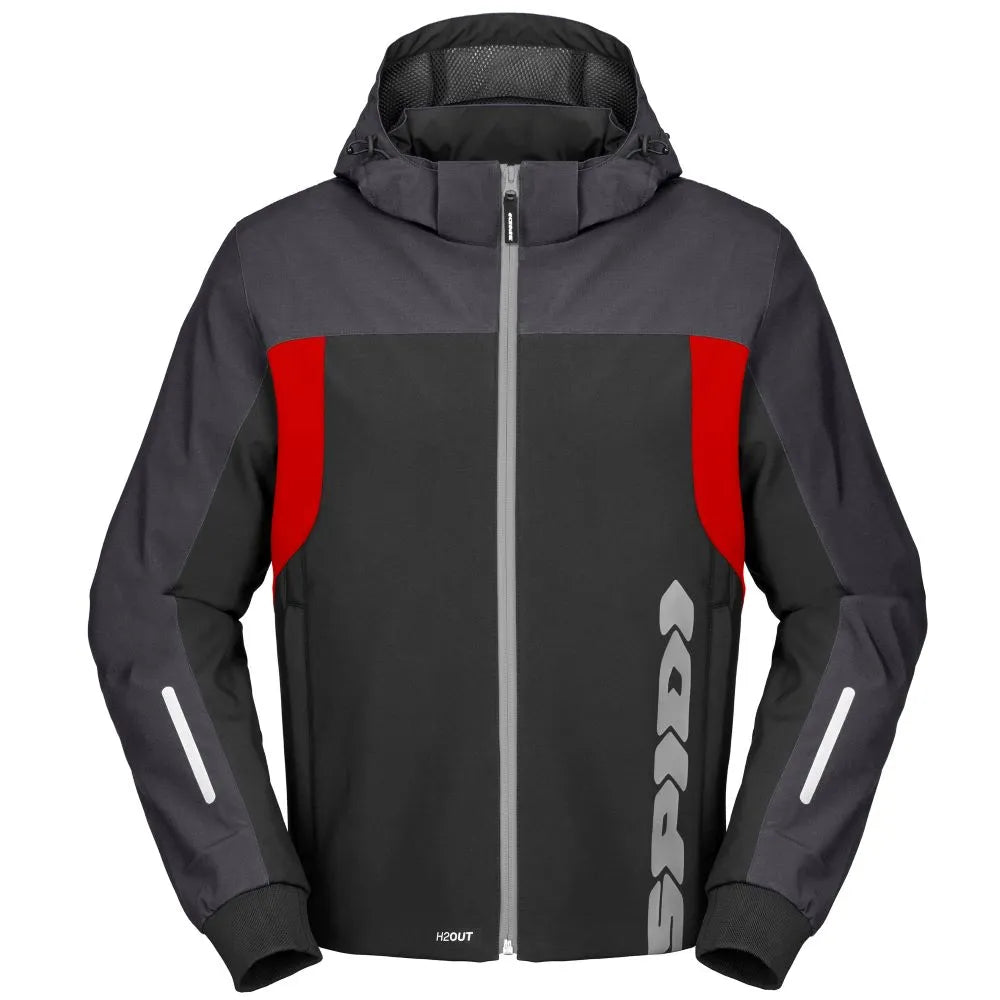 Jakke, Spidi. Armor 2 (Svart / rød) Hoodie