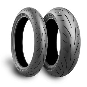Dekk, Bridgestone. S23 (120/70-17 + 190/55-17) Dekksett foran og bak