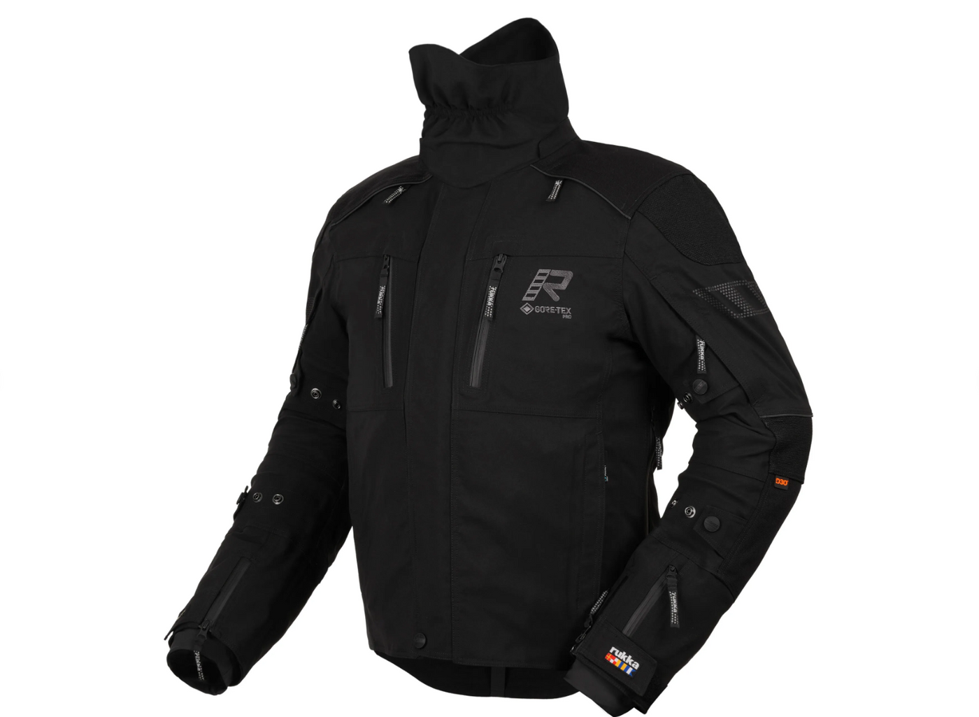 Jakke, Rukka. Flexo-R (Svart/ svart)