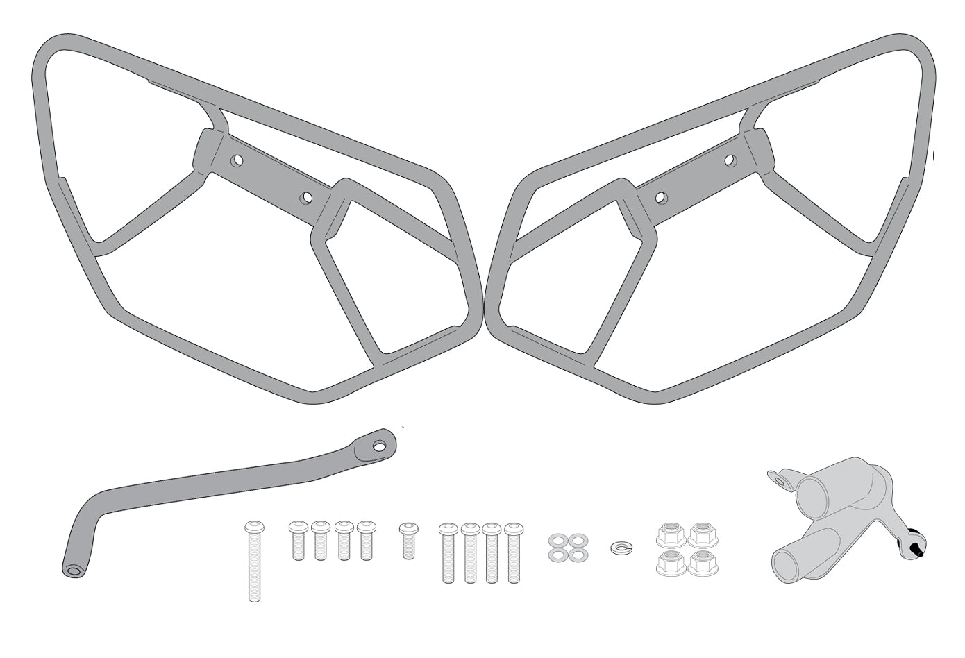 Veskeholder for softbags, Givi. TE1176, Passer til CB500F